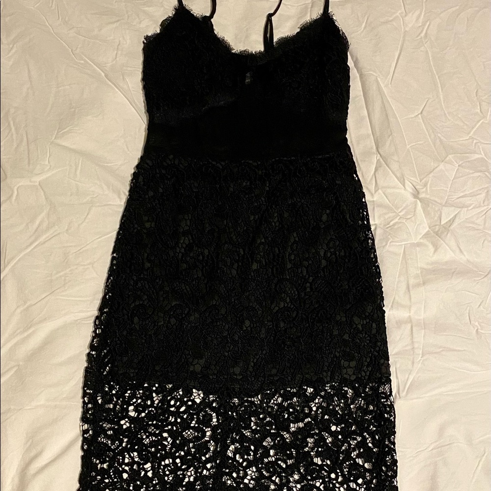 Papaya lace mini dress